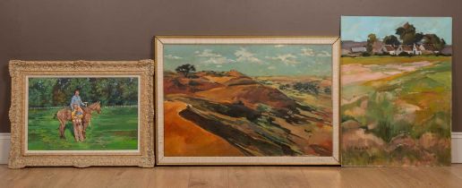 Hildegard Reid (South Africa 1942-), two landscapes;