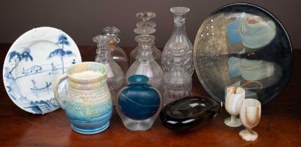 A collection of ceramics and glass