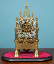 A Victorian skeleton clock