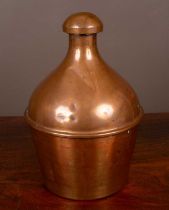 A large copper bottle