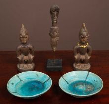 Items of pottery and sculpture from Africa and the Middle East