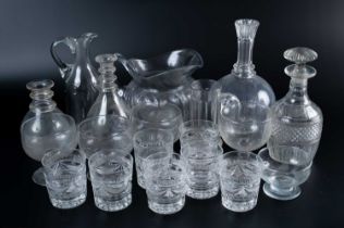 A collection of glassware