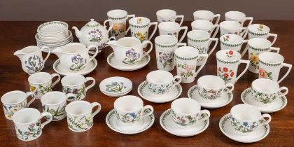 A collection of Portmeirion mugs