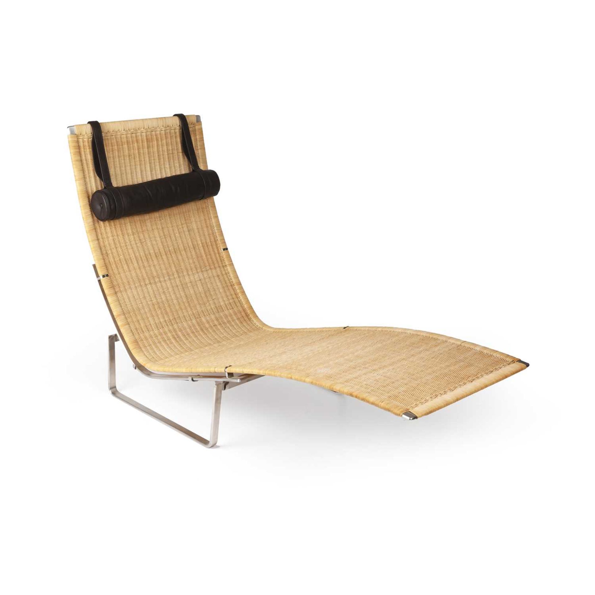 Poul Kjaerholm (1929-1980) for Fritz Hansen PK24 lounge chair the wicker seat with metal frame and - Image 2 of 4