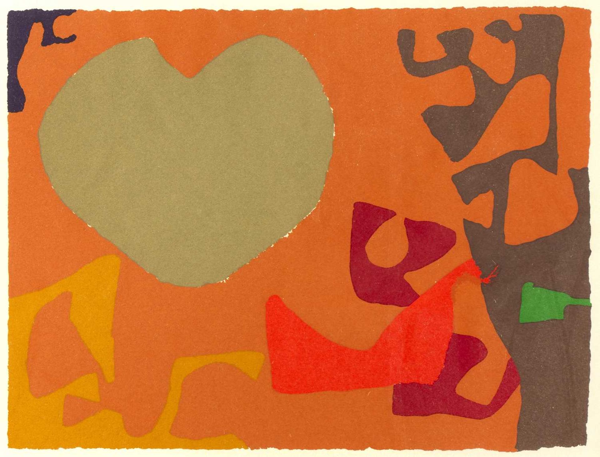 Patrick Heron (1920-1999) MINI JANUARY VIII : 1974 from THE SHAPES OF COLOUR : 1943-1978 signed in