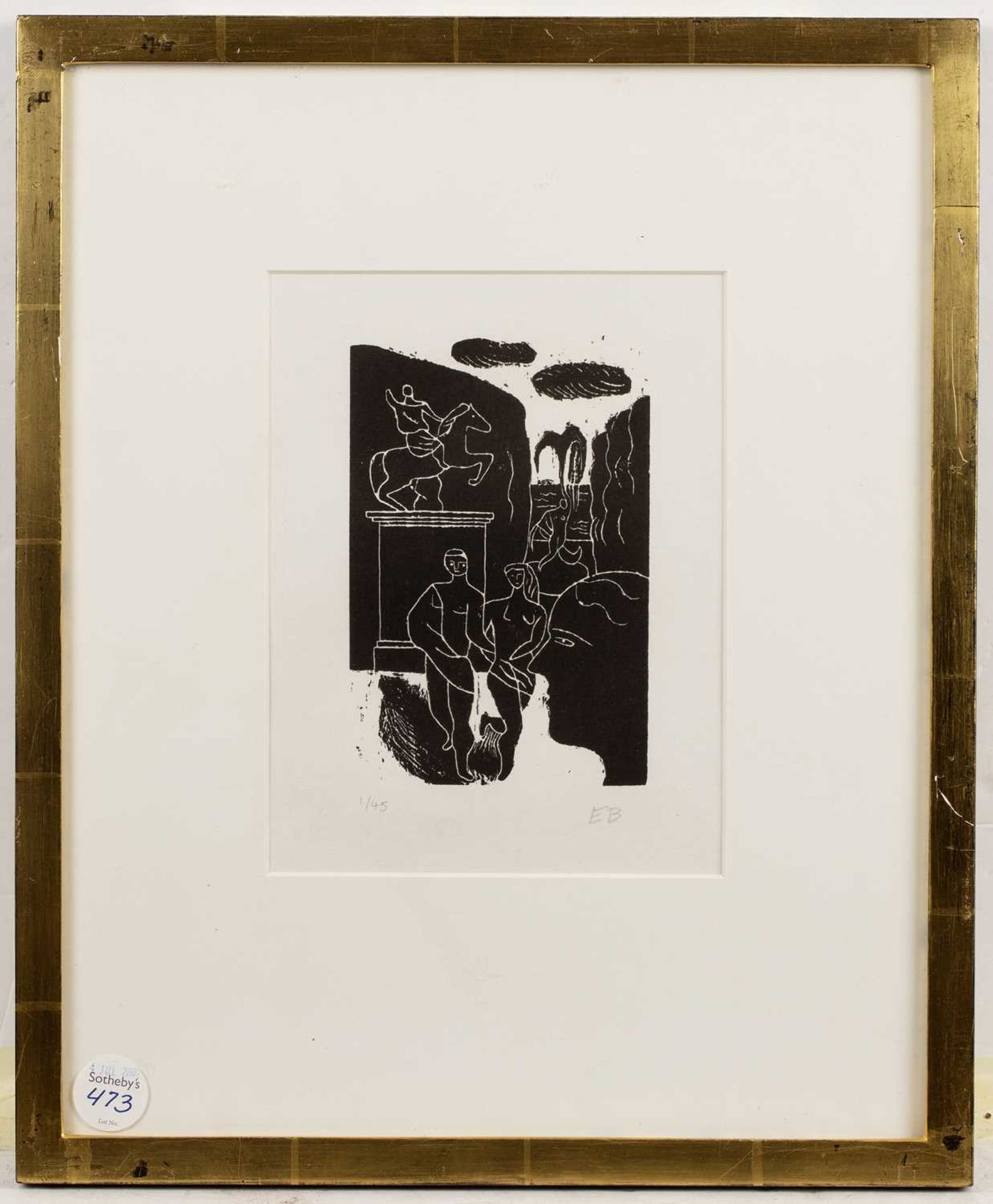 Edward Burra (1905-1976) Souvenir, circa 1929 1/45, signed with initials and numbered in pencil ( - Image 2 of 6