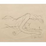 Ben Shahn (1898-1969) Of Light, White Sleeping Woman in Childbed, 1968 signed (lower right)