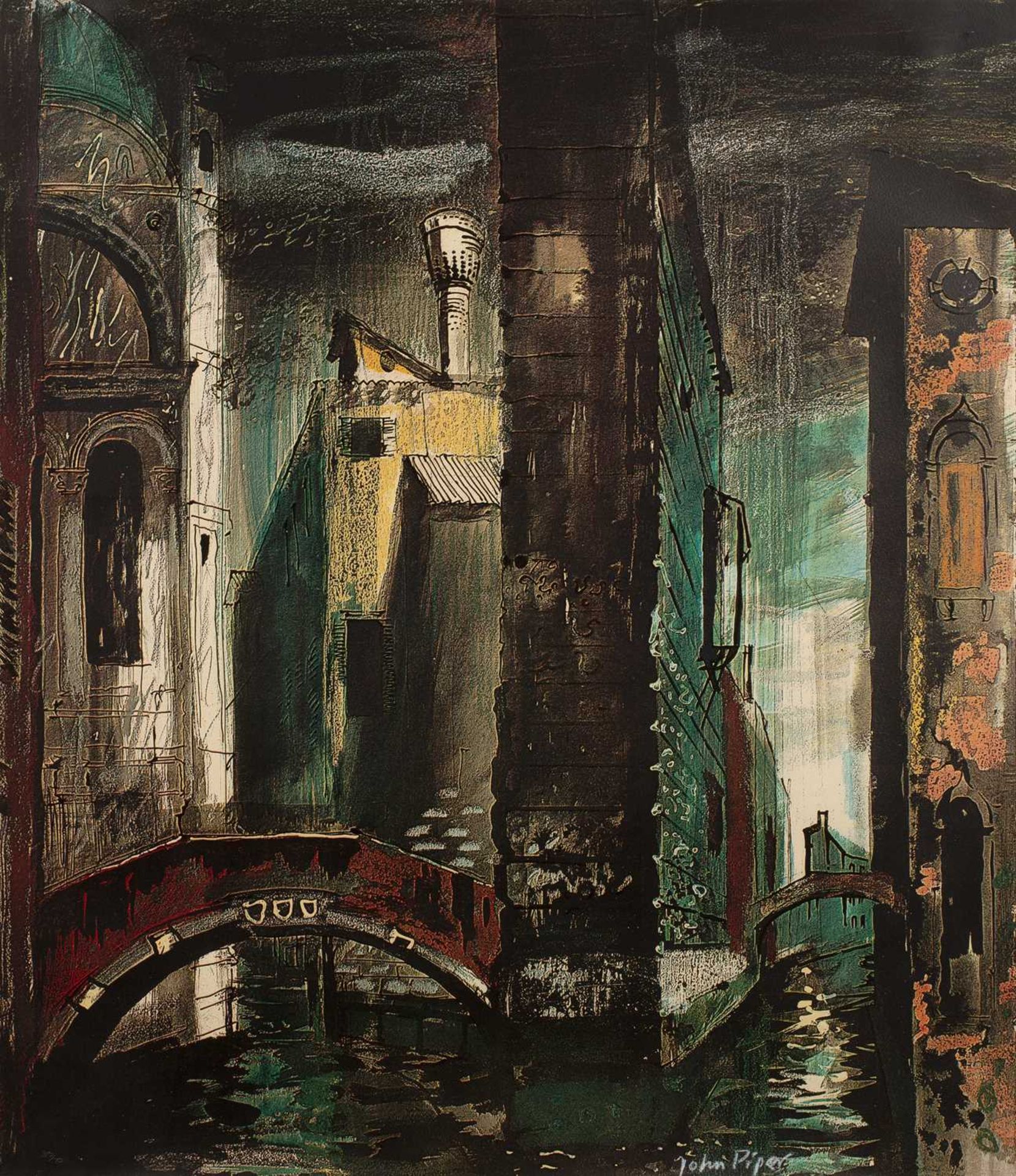 John Piper (1903-1992) Death in Venice II (Levinson 226), 1973 39/70, signed and numbered in