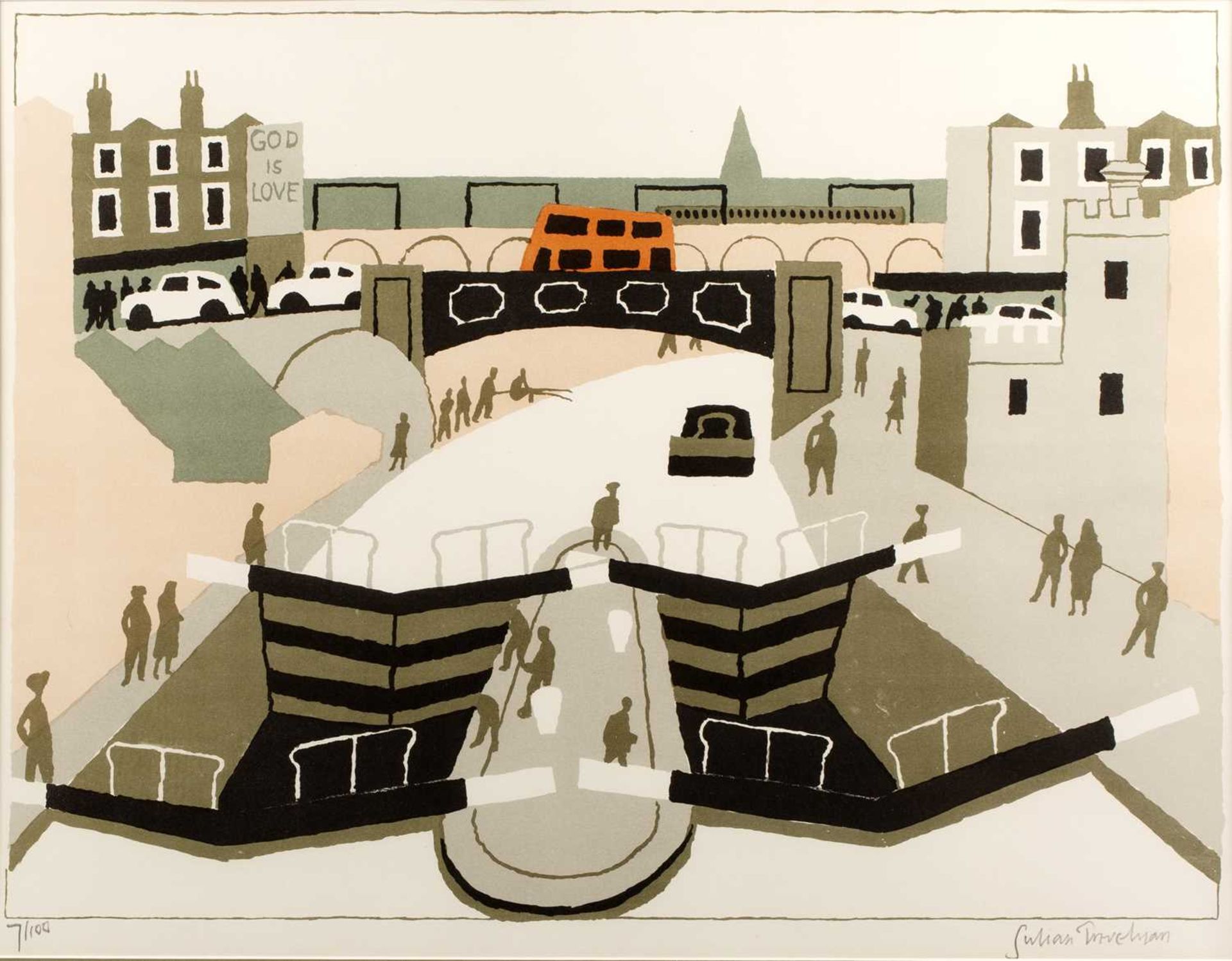 Julian Trevelyan (1910-1998) Camden Lock, 1975 7/100, signed and numbered in pencil (in the