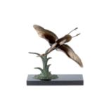 Irénée Rochard (1906-1984) Bird in Flight signed bronze 36cm high, 34cm across.