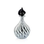 Siddy Langley (b.1955) Scent bottle and stopper art glass signed 18cm high.