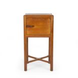 Gordon Russell (1892-1980) Small cupboard/bedside cabinet oak, raised on octagonal cut legs joined