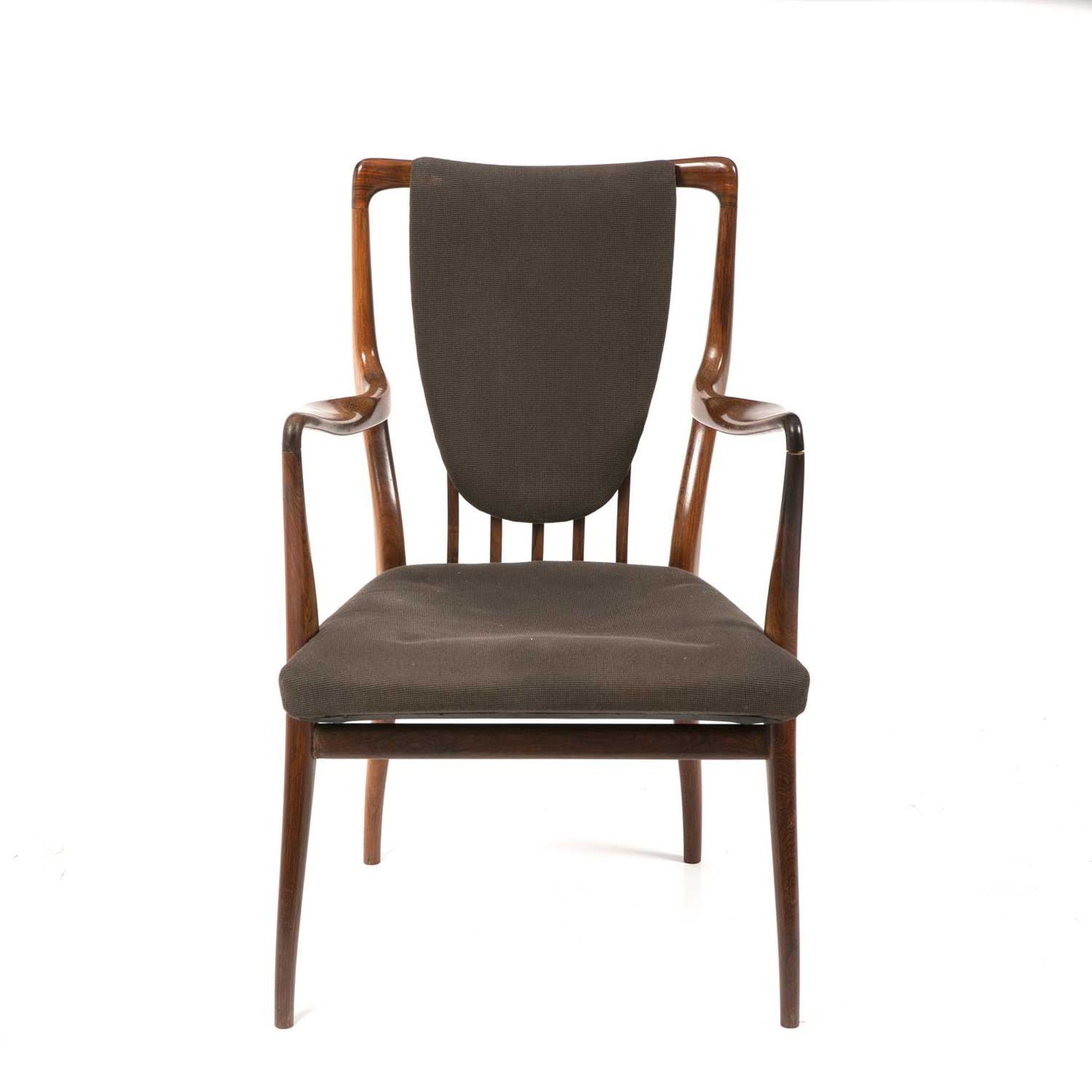 Andrew John Milne Armchair with upholstered seat 91cm high, 56cm wide, 52cm deep. - Image 2 of 5
