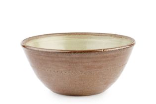 Richard Batterham (1936-2021) Large mixing bowl stoneware, green ash glaze to the interior 13cm