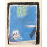 Roger Cecil (1942-2015) Window View signed with initials in pencil (lower left) oil pastel on card