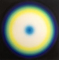 Peter Sedgley (b.1930) Blue In, Blue Out, 1975 from the Pulse Series signed, titled, and dated (to