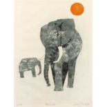 Julian Trevelyan (1910-1998) Elephants 15/125, signed and numbered in pencil (in the margin) etching