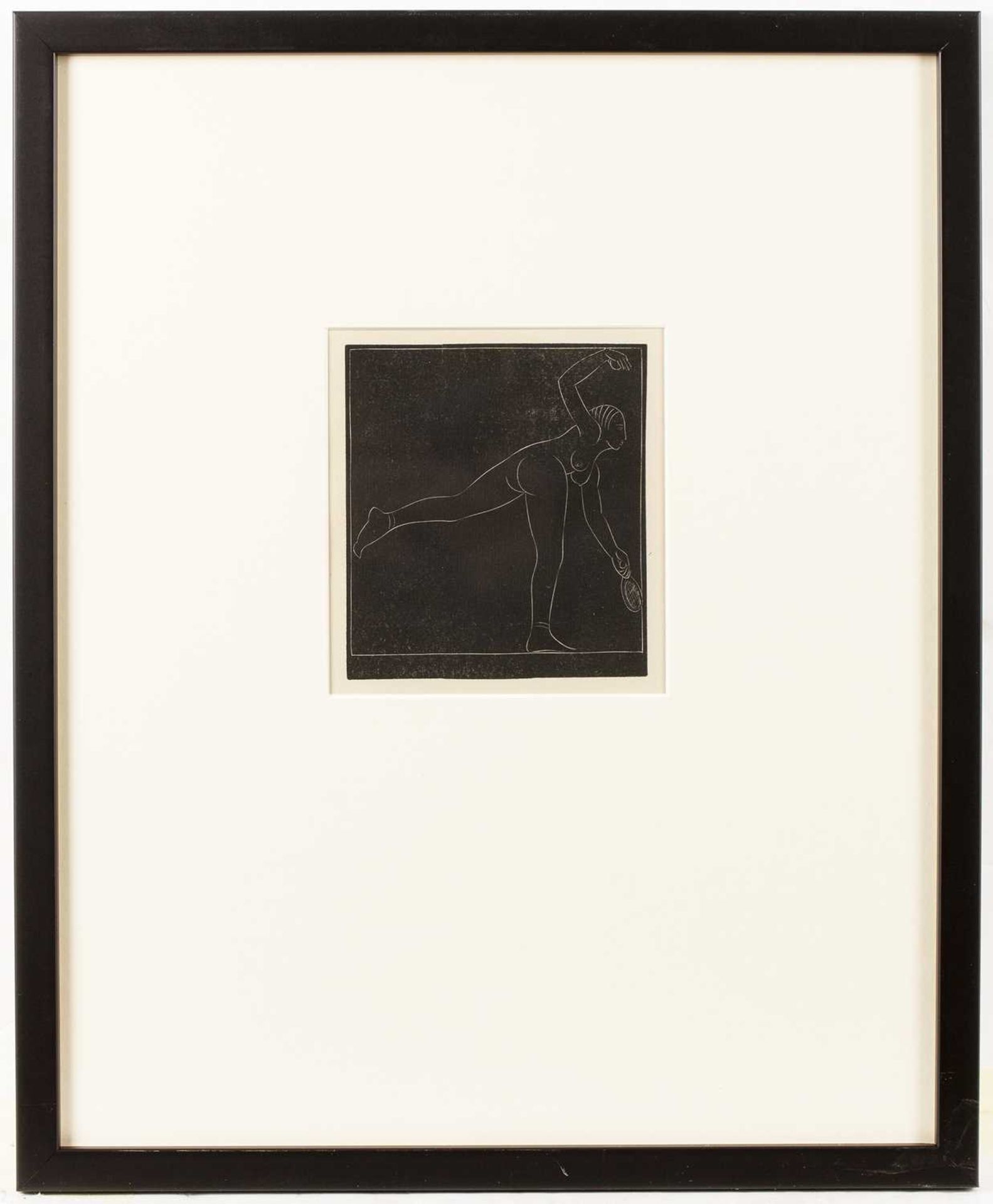 Eric Gill (1882-1940) The Tennis Player, 1924 wood engraving 11.5 x 10cm. - Image 2 of 3