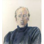 Glynn Boyd Harte (1948-2003) Two portraits of a man in a blue polo neck, 1974 both signed and