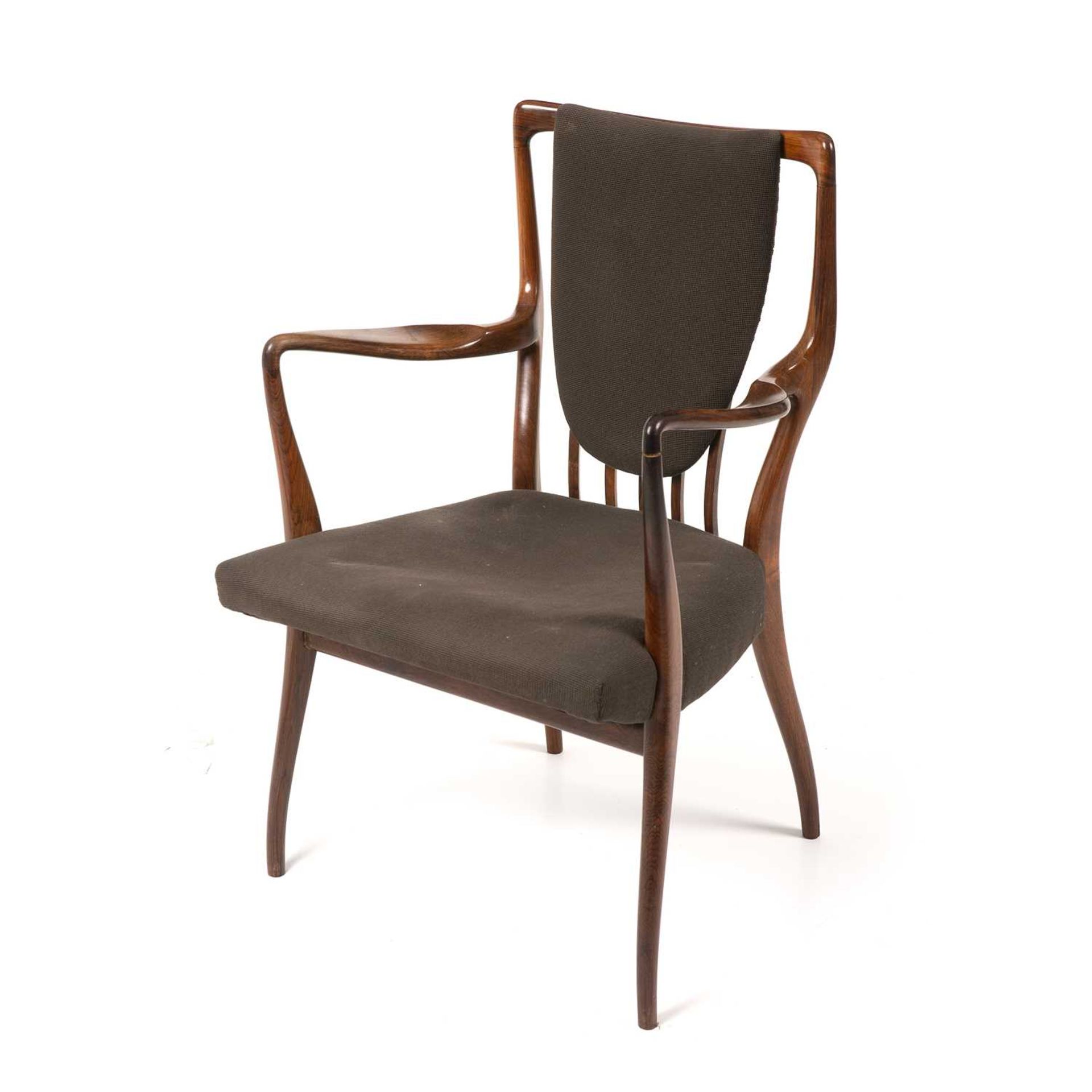 Andrew John Milne Armchair with upholstered seat 91cm high, 56cm wide, 52cm deep. - Image 4 of 5