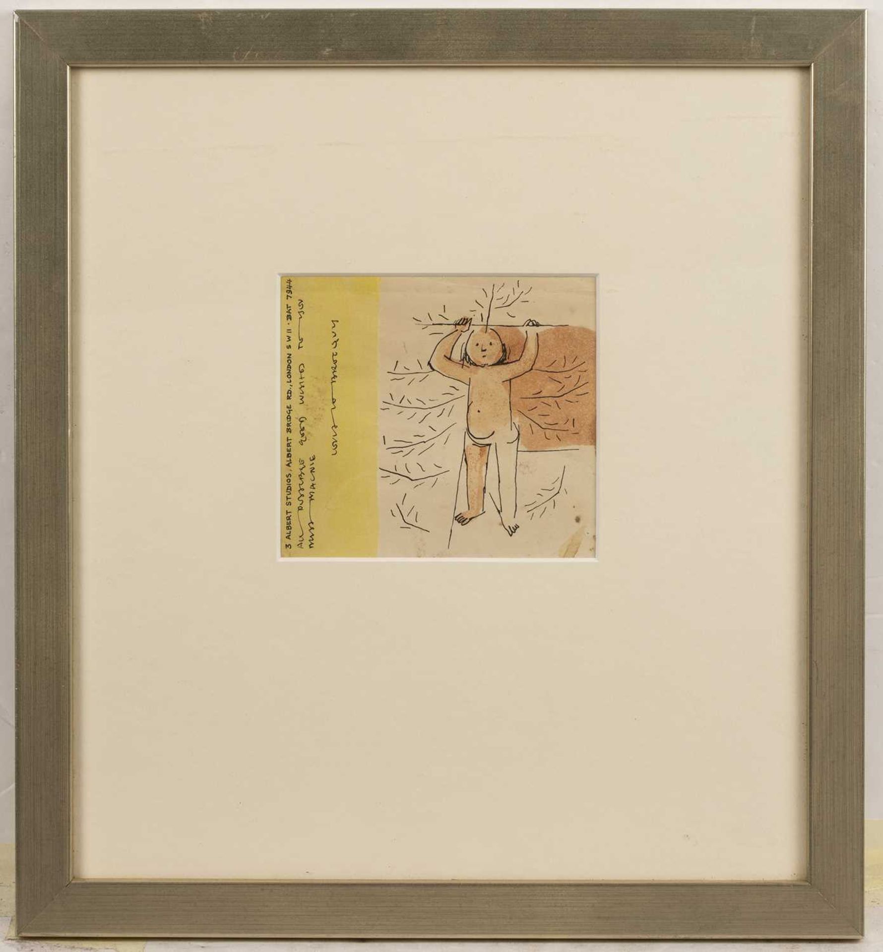 Louis le Brocquy (1916-2012) Study of a Child inscribed and signed watercolour and ink 10 x 11cm. - Image 2 of 3
