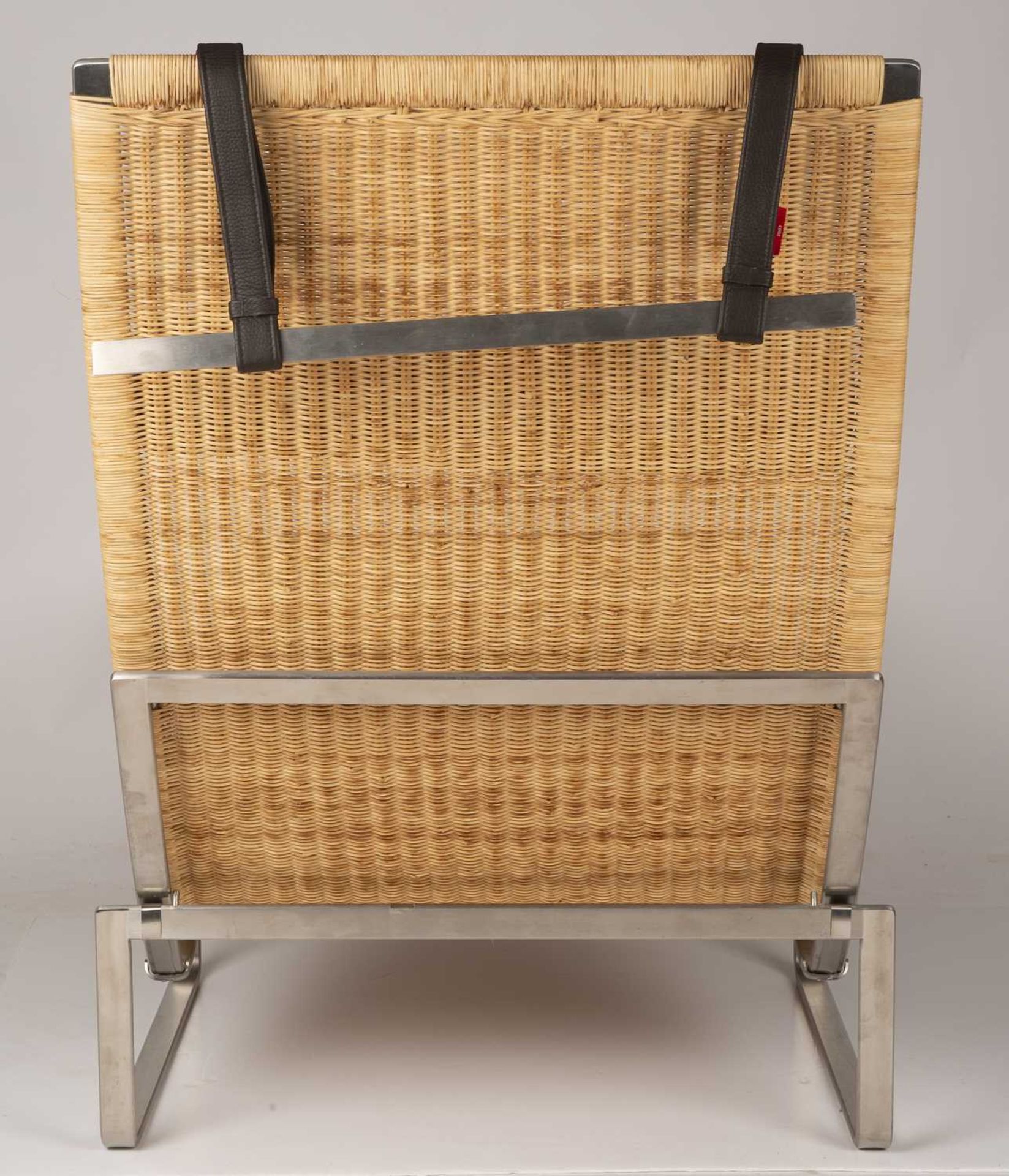 Poul Kjaerholm (1929-1980) for Fritz Hansen PK24 lounge chair the wicker seat with metal frame and - Image 3 of 4