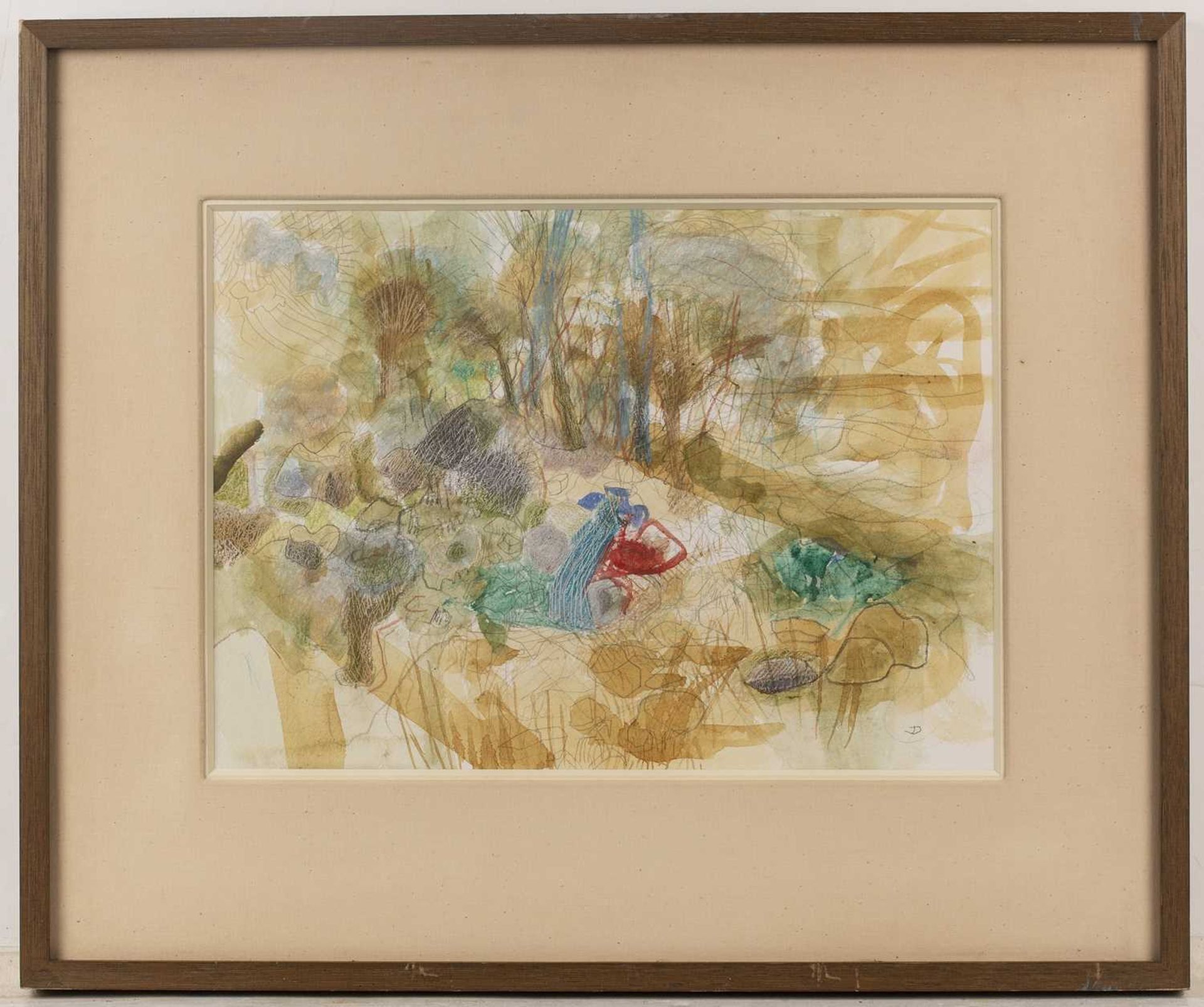 Jane Dowling (1925-2023) Coloured Landscape signed with monogram (lower right) watercolour 25 x - Image 2 of 3