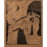 Eric Gill (1882-1940) The Harem, 1925 wood engraving on tracing paper 13 x 11cm. The Harem was one