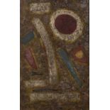 John Christopherson (1921-1996) Hieroglyph, 1961 signed, titled, and dated (to reverse) oil on board