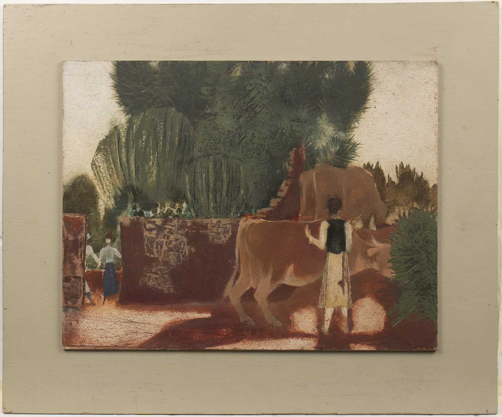 Ervin Bossányi (1891-1975) Cows at Hoheneichen, Hamburg, circa 1930 inscribed and titled (to - Bild 2 aus 3