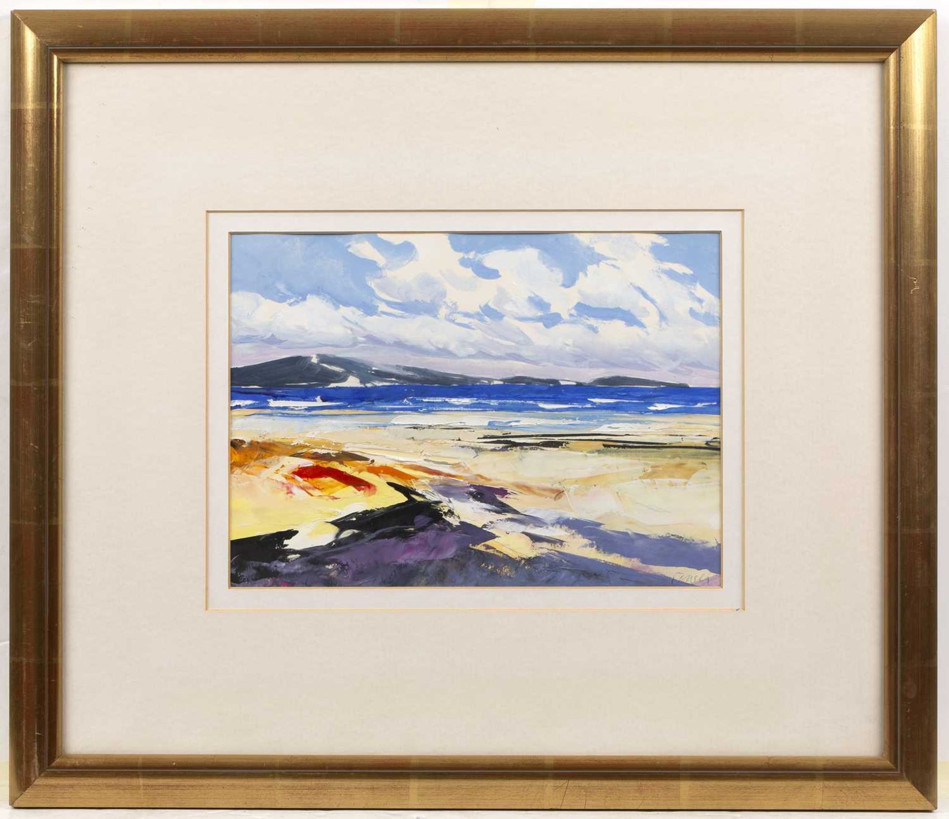 Donald Hamiton Fraser (1929-2009) Coldbackie Bay signed (lower right), titled (to reverse) oil on - Bild 2 aus 3