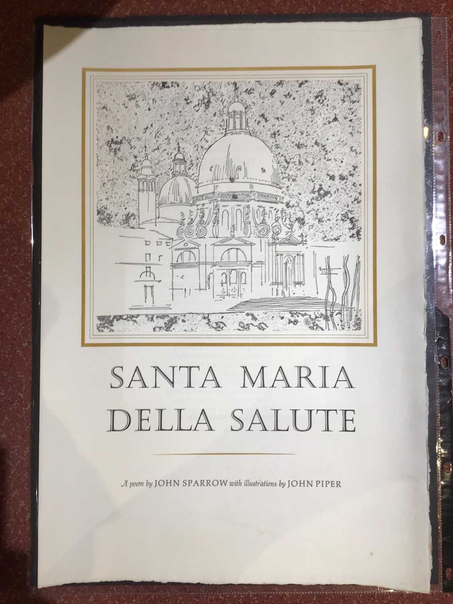 John Piper (1903-1992) Santa Maria Della Salute lithograph from the Santa Maria Della Salute - Image 4 of 16
