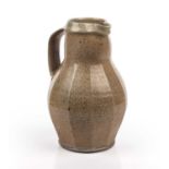Phil Rogers (1951-2020) Medieval style jug stoneware with salt glaze impressed potter's seal 25cm