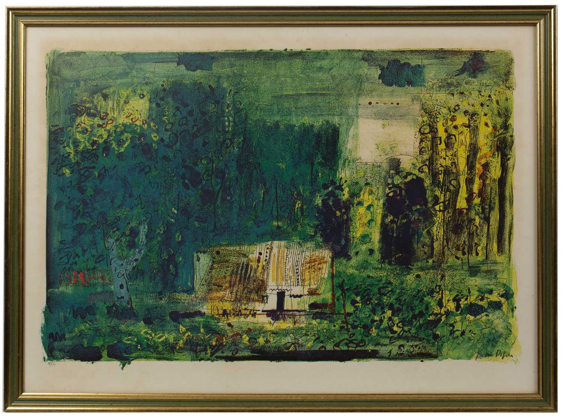 John Piper (1903-1992) Woodman's Cottage, Charente (Levinson 191), 1968 38/70, numbered in pencil ( - Image 2 of 3