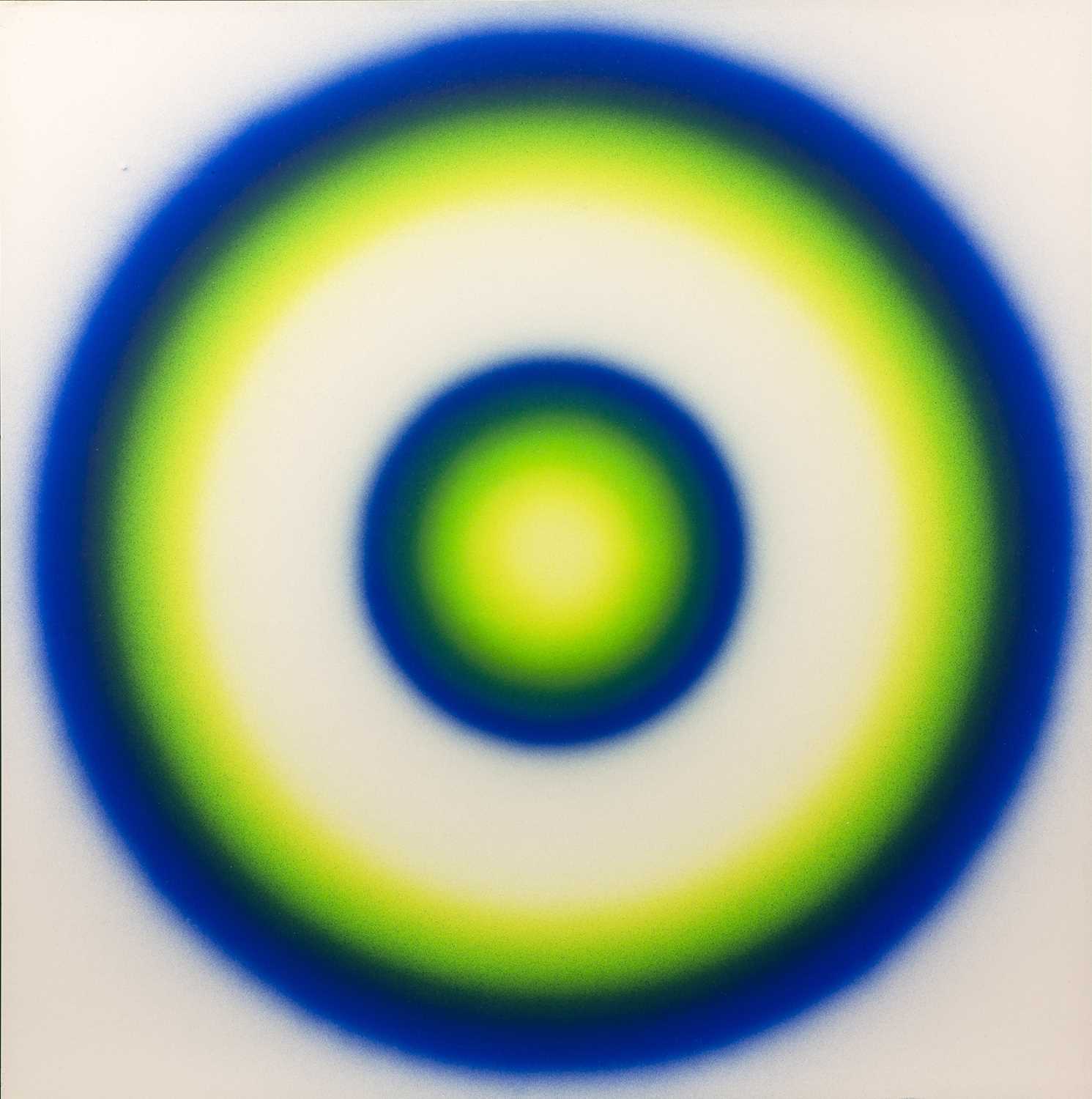 Peter Sedgley (b.1930) Blue Yellow Circles, 1979 acrylic on card 59 x 59cm. Provenance: The