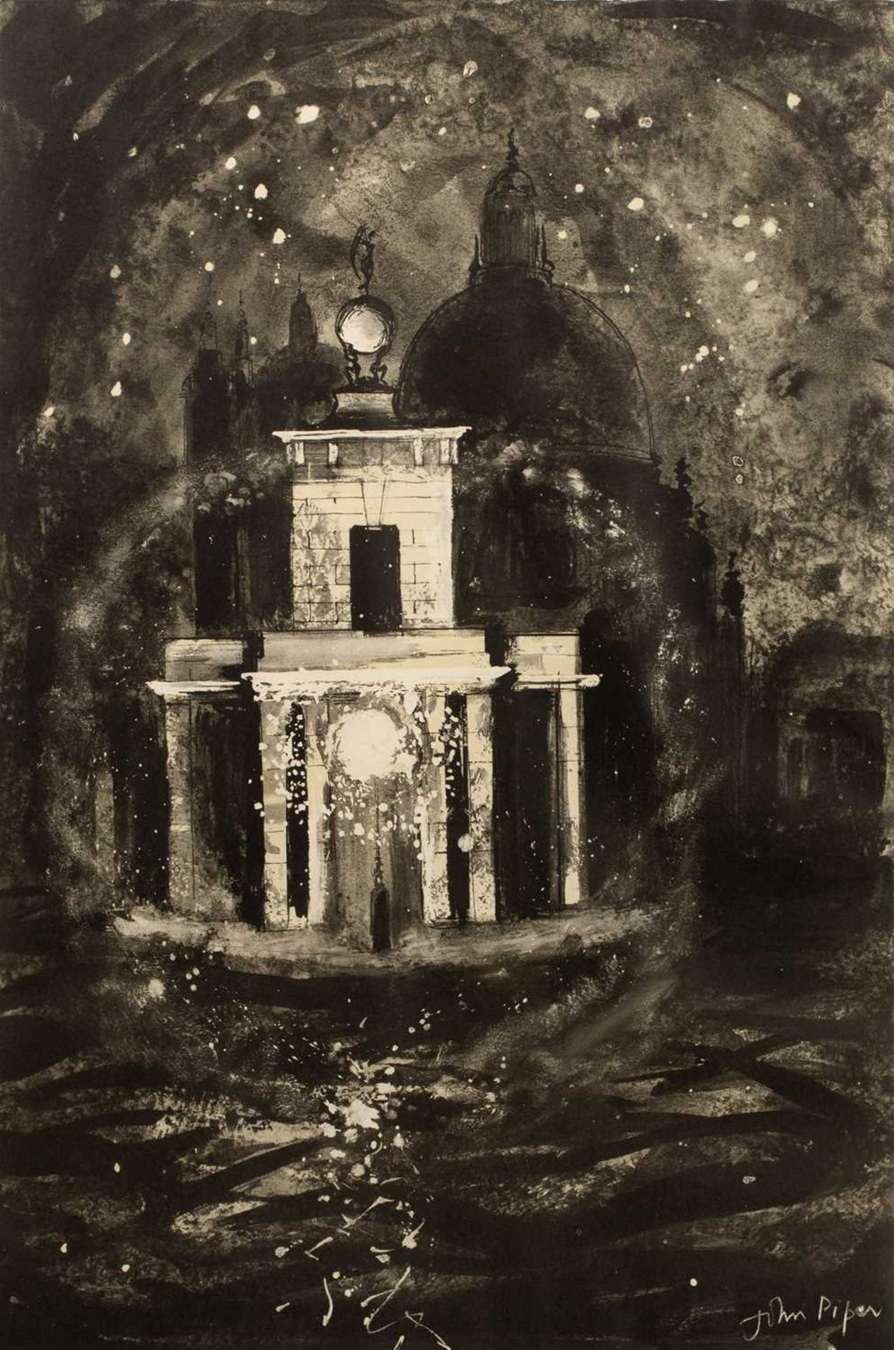 John Piper (1903-1992) Santa Maria Della Salute lithograph from the Santa Maria Della Salute