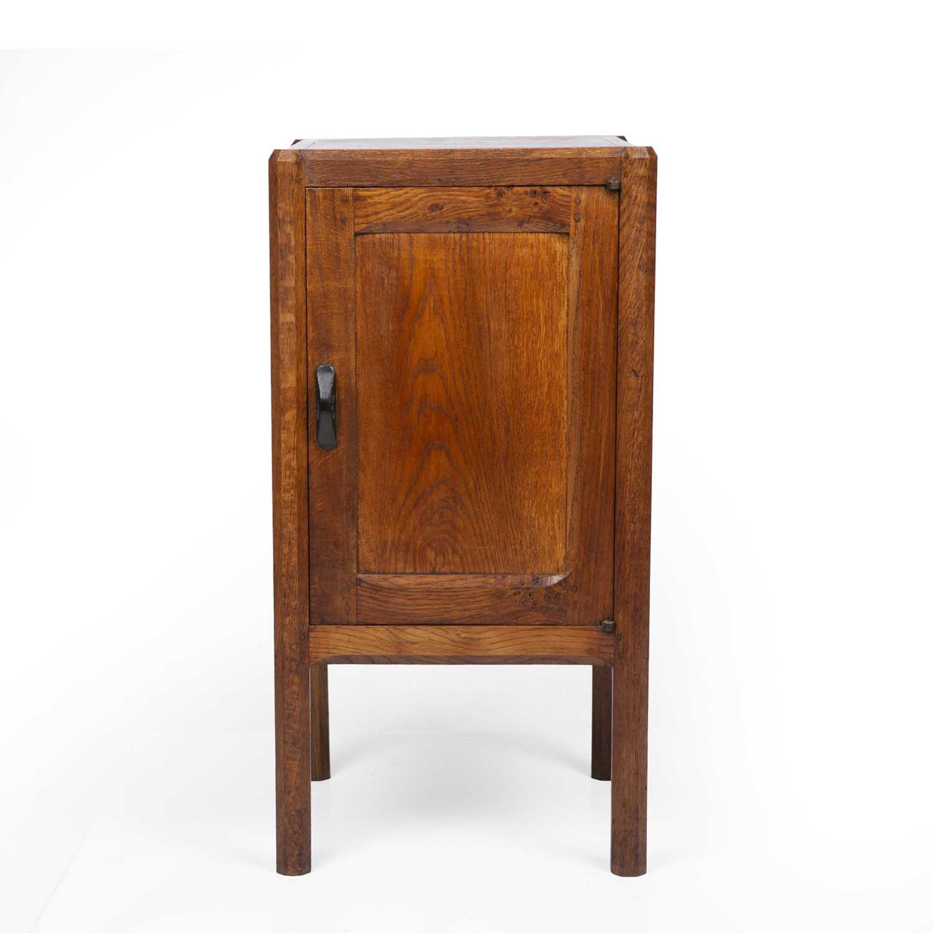 Gordon Russell (1892-1980) Small cupboard/bedside cabinet oak, with a cupboard door enclosing two