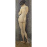Ervin Bossányi (1891-1975) Standing Nude, circa 1910 inscribed and titled (to the artist's label