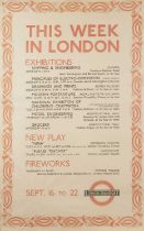 Barnett Freedman (1901-1958) This Week in London, 1935 London Transport Poster printed at the