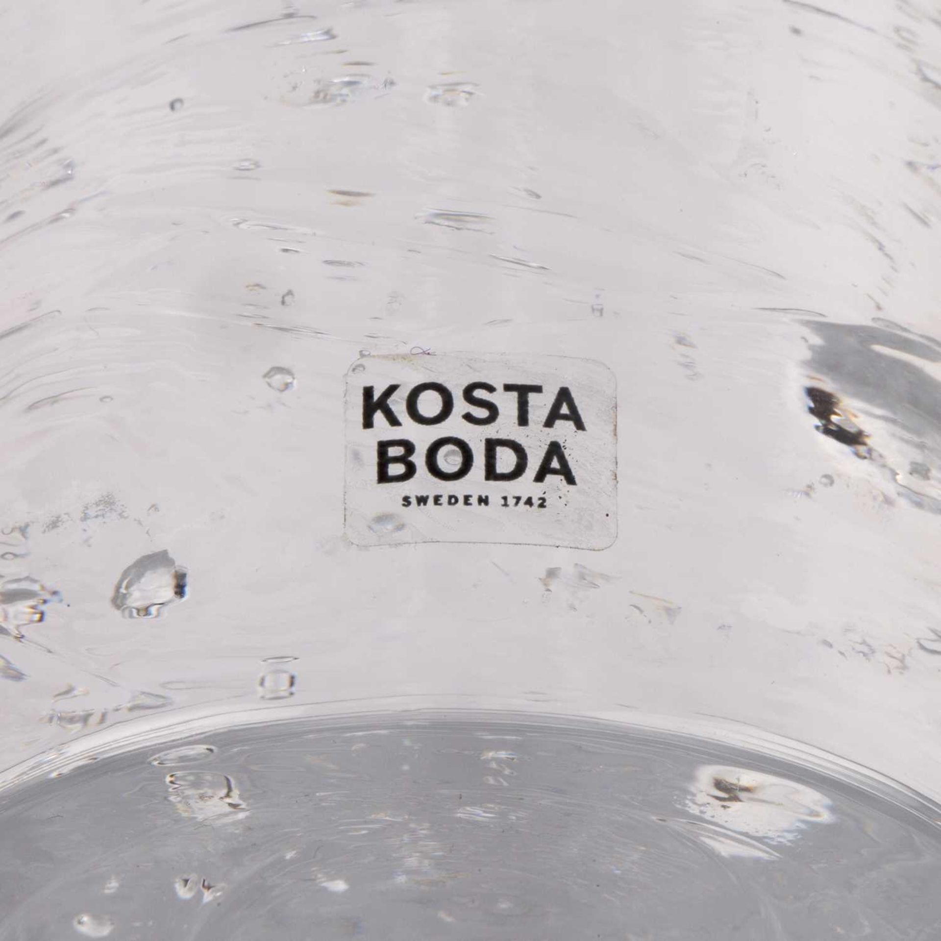 Kosta Boda Three graduated candle holders clear glass the tallest 30cm high. - Image 4 of 4