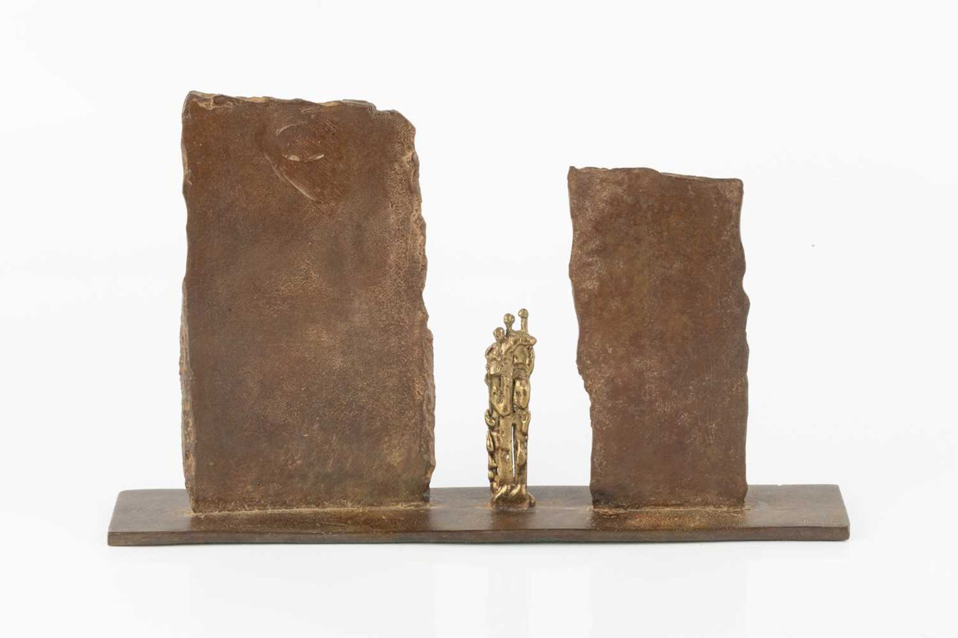 Wren Hughes (b.1955) Doorway 4/12, signed with initials and numbered bronze 30cm wide, 18.5cm high. - Image 2 of 3