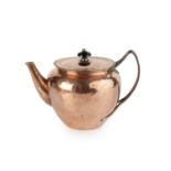 Keswick School of Industrial Arts Teapot copper stamped marks 14cm high.