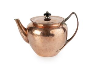 Keswick School of Industrial Arts Teapot copper stamped marks 14cm high.