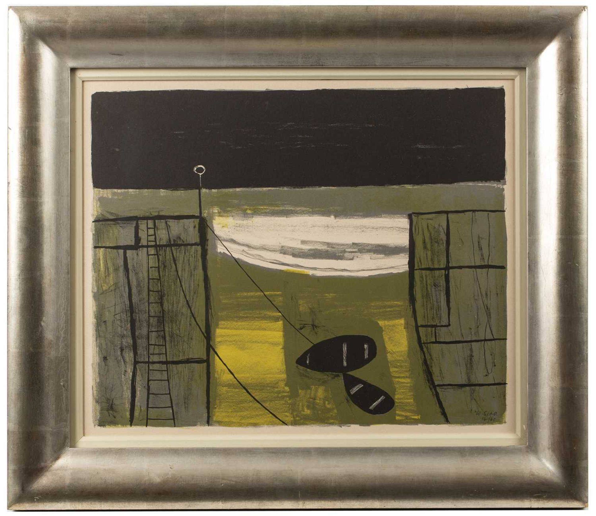 William Scott (1913-1989) Cornish Harbour (Mousehole), 1951 16/60, signed and numbered (lower right) - Image 2 of 4