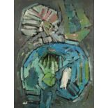 Frank Avray Wilson (1914-2009) Blue Rising, circa 1959 oil on canvas 122 x 91.5cm. Provenance: