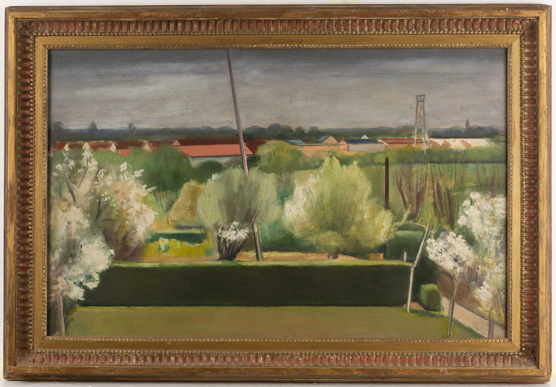 Bernard Meninsky (1891-1950) Landscape at Botley, circa 1940 signed (lower left), dated (to reverse) - Image 2 of 3