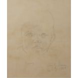 Stanley Spencer (1891-1959) Jeremy Frank Aged 8, 1954 signed, dated, and inscribed in pencil