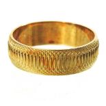 A gold wedding band