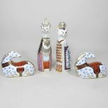 Four Crown Derby animals