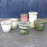 Various garden pots